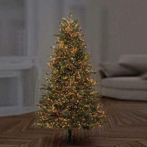 Premier 750 Multi Action Green Wire TreeBrights Vintage Gold Christmas Lights Premier