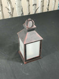 24cm Fire Effect Lantern Antique LED Candle Hanging Dancing Flame Effect Unbranded