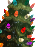 Premier Tabletop Ceramic Lighted Green Battery Operated Christmas Tree Decoratio - Retail ABC - Branded Goods - Discount Prices