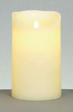 EXTRA LARGE 25 x 15cm Battery Operated Dancing Flame Candle with Timer in Cream Premier