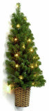 Premier Pre-Lit Battery Operated Fairy Lights Half Wall Christmas Tree in Basket - Retail ABC - Branded Goods - Discount Prices