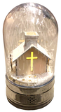 Premier Battery Operated Sensor Musical LED Light Up Church Blowing Snow Globe - Retail ABC - Branded Goods - Discount Prices