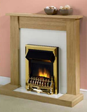 Houston Wooden Pine Veneer Fire Surround with Reversible Hearth Black/Cream - Retail ABC - Branded Goods - Discount Prices