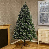 Premier 6ft Pre-Lit Rockingham White Tipped Artificial Christmas Tree Decoration - Retail ABC - Branded Goods - Discount Prices