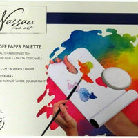 40 x Disposable Tear Off Paint Wax Palette for Oil and Acrylic 12" x 9"  - 50gsm Loxley