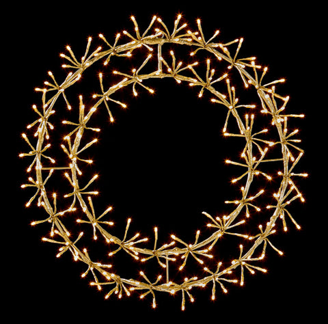 Christmas 45cm LED Twinkling Starburst Wreath Indoor/Outdoor Xmas Decoration - Retail ABC - Branded Goods - Discount Prices