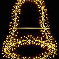 1.2m Gold Bell Cluster 400 Warm White LED Outdoor Christmas Decoration