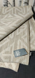 Fabric Rug Soft Gold Cream Brown Hand Made Woven Harlequin 120cm x 180cm Handmade