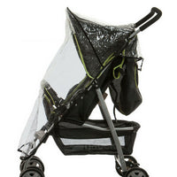 Universal Baby Pushchair Stroller Raincover Clear Rain Cover Pram Buggy Black Unbranded