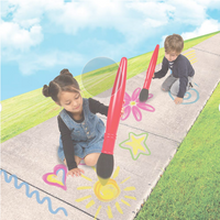 Giant Chalk Brush Artbox Pavement Games Child Creative Fun Crosses Outdoor ArtBox