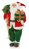 Premier 1.2M Santa Father Christmas Holding Presents Free Standing Decoration - Retail ABC - Branded Goods - Discount Prices