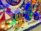 Premier Musical Light Up LED Fair Ground Winter Wonderland Scene 50x30 cm - Retail ABC - Branded Goods - Discount Prices
