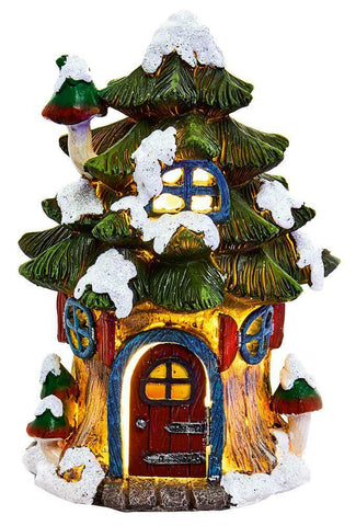 Premier LED Fairy Christmas Tree House Light Up Battery Operated Xmas Ornament - Retail ABC - Branded Goods - Discount Prices