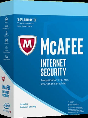 McAfee Internet Security 2022 Ten Users (PC/Mac/Android/iOS) 12 Month McAfee