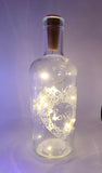 NEW Clear Glass 'Love' Bottle Vase with LED Perfect for Flowers or as Water Jug Tesco