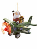 Light Up Hanging Plane Christmas Decoration + Music Santa Snowman Reindeer Xmas - Retail ABC - Branded Goods - Discount Prices