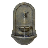 Solar Tap Water Feature bird bath wall mounted The Outdoor Living company