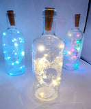 NEW Clear Glass 'Love' Bottle Vase with LED Perfect for Flowers or as Water Jug Tesco