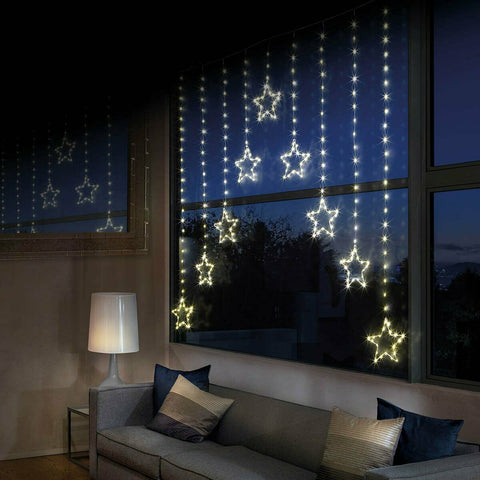Premier Curtain Star Light - Warm White Christmas Window Display LED Lights - Retail ABC - Branded Goods - Discount Prices