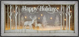 30 x 14cm Happy Holidays Christmas Table Decoration 25 Warm White LEDs Indoor Premier
