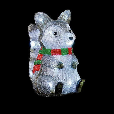Premier Acrylic Raccoon 20 LEDs Timer Battery Powered 25cm Christmas Decoration - Retail ABC - Branded Goods - Discount Prices