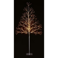 Premier 1.2M Mini Tree With 240 Warm White Pin wire LEDs Light Up Decoration - Retail ABC - Branded Goods - Discount Prices