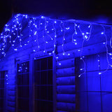 17m (700 LEDs) Outdoor Snowtime Icicle Lights in Timer / Memory / ECO Warm White Snowtime