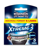 Wilkinson Xtreme 3 7004127E Flexible Comfort Blades (Pack of 5) Wilkinson