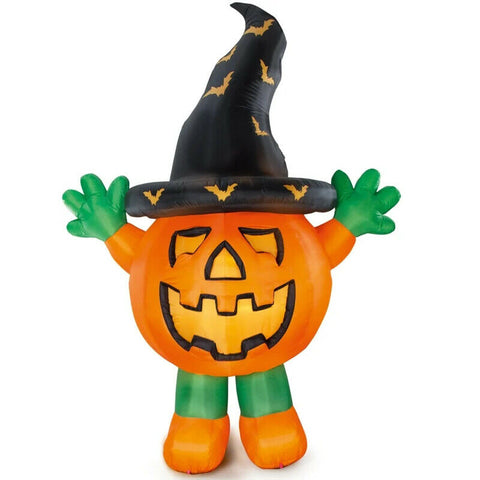 HUGE! 3m / 10ft Self Inflatable Lit Pumpkin Halloween Outdoor Garden Party LEDs - Retail ABC - Branded Goods - Discount Prices