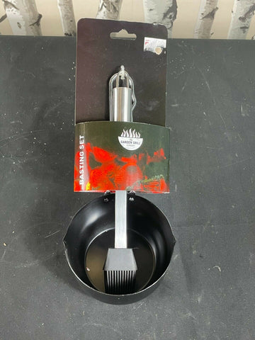 The Garden Girl Company Stainless Steel Barbecue Marinade Pot and Basting Set The Garden Girl Company