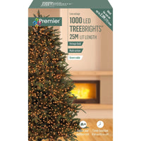 Premier 1000 LED Multi-Action TreeBrights Christmas Tree Lights Timer WARM WHITE Premier Decorations