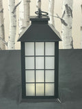 28cm Baterry Operated Flickering Fire Effect Lantern Warm Glowing LED Unbranded