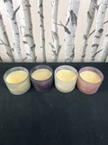 Matte Citronella Candle Set of 4 Outdoor and Indoor H 8 x Dia.11 cm Multicolored Unbranded