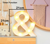 LED Light MARQUEE Lit Ampersand Symbol & Sign Marquee Wall Art Plaque BL161055 Unbranded