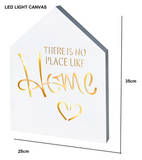 LED LIGHT UP MARQUEE CANVAS Wall Art Poster Picture Prints Home Love Peace Laugh Premier