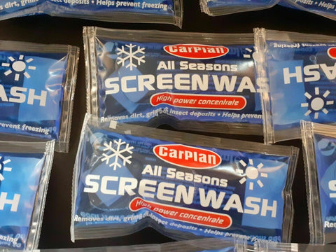 18 Sachets x 70ml Sachets of CarPlan All Season Concentrated Screen Wash Carplan