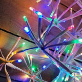90cm White Starburst Christmas Tree with 296 Multi Coloured Twinkling LED's - Retail ABC - Branded Goods - Discount Prices