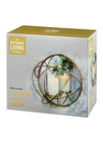 Wall Mounted Mirrored Candle Holder 35.5cm Metal Light Decor The Outdoor Living Company