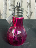 Joblot 56 x Hanging Light Bulb Shape Tealight Holder Glass Outer Protects Flame Unbranded