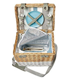 Premier 2 Person Wicker Picnic Hamper cooler basket Premier