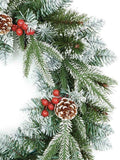 Premier 50cm New Jersey Christmas Wreath PVC Tips with Berries and Cones - Retail ABC - Branded Goods - Discount Prices