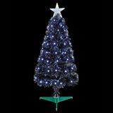 80cm Fibre Optic Black Tree with Multi-action LEDs Christmas Decoration - Retail ABC - Branded Goods - Discount Prices