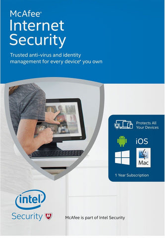 Download Official McAfee Internet Security 2022 Ten Devices PC/MAC/ANDROID McAfee