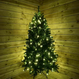 Premier 7ft Pre Lit Oregon Pine PVC Christmas tree Multi-Action Warm White LEDs Premier