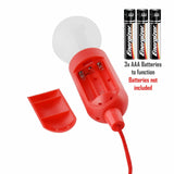 2 or 4 x LED Pull Cord Portable Hanging Rope Lights Garages Sheds Tents Battery LYTT
