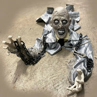 DAMAGED 1.8m Crawling Zombie with Chains Scary Creepy Halloween Garden Party - Retail ABC - Branded Goods - Discount Prices
