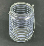 2 x 14 cm Lilac Tea Light Holder Dimensions : H14 x Dia.10cm Dimensions