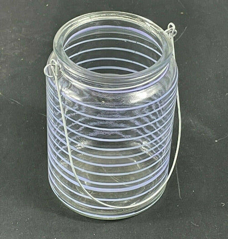 2 x 14 cm Lilac Tea Light Holder Dimensions : H14 x Dia.10cm Dimensions