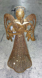 Premier 30cm Sparkly Gold Silver Free Standing Wire Christmas Tree Topper Angel - Retail ABC - Branded Goods - Discount Prices