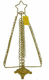 Premier 50cm Gold Metal Christmas Tree with Star Xmas Upto 80 Card Holder Stand - Retail ABC - Branded Goods - Discount Prices